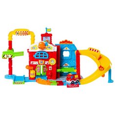 Интерактивная развивающая игрушка VTech Пожарная станция, красный/голубой/желтый