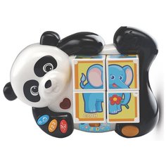 Интерактивная развивающая игрушка VTech пазл Панда и друзья, белый/черный