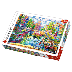 Пазл Trefl 1500 деталей: Амстердамский канал