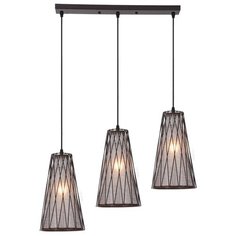 Светильник ESCADA 10166/3S, E27, 180 Вт, кол-во ламп: 3 шт., цвет арматуры: коричневый, цвет плафона: белый