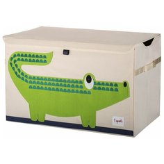 Ящик 3 Sprouts Крокодил 38x61x37 см (SPR904) бежевый/зеленый