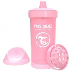Поильник Twistshake Crawler Cup 360 мл пастельно-розовый