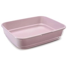 Туалет-лоток для кошек Imac Felix 49.5х39х12 см пепельно-розовый 1 шт.