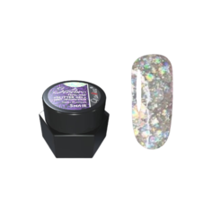 Гель-лак для ногтей Serebro Glitter gel, 5 мл, прозрачный