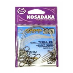 Поводок Kosadaka Classic 1x7 7004 (1х7;15 см; 17 кг; 5 шт)