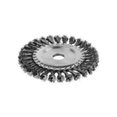 MIRAX Щетка дисковая для УШМ, жгутированная стальная проволока 0,5 мм, d=150 мм, MIRAX, 35140-150