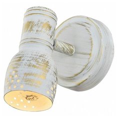 Настенный светильник Lussole Miami GRLSP-8055, E14, 6 Вт, кол-во ламп: 1 шт., цвет арматуры: золотой, цвет плафона: золотой