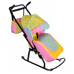 Санки-коляска Скользяшки Вьюга-8 С, 015