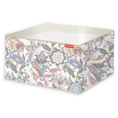 Кофр для хранения бежевый с рисунком, 60х50х35 см HM- A-12-6-1 Hausmann