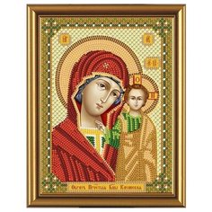 Набор для вышивания бисером "Богородица Казанская", 13x17 см, арт. С6002 Nova Sloboda