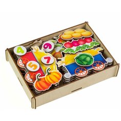 Липучка "Поезд с овощами" Сибирские игрушки