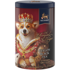 Чай Richard "Royal Dogs. Corgi", классический черный чай в пирамидках, 20 пирамидок