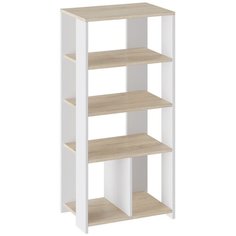 Слим Тумба для обуви Тип 1 (Дуб Сонома/Белый) Triya