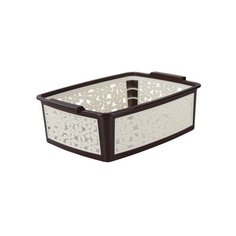 Корзина "Романтика люкс", 260x194x85 мм (тёмно- коричневый) Alternativa