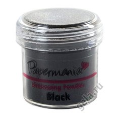 Пудра для тиснения, PAPERMANIA, черный Docrafts