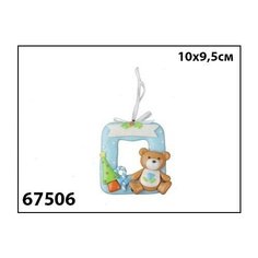 Елочное украшение Marko Ferenzo "Pink dreams. Веселое окошко" (цвет: голубой, 10x9,5 см)