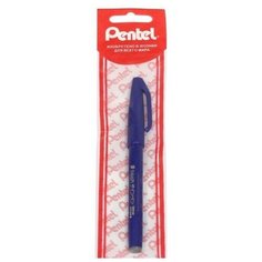 Фломастер-кисть, синий Pentel