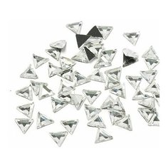 Стразы термоклеевые "Ideal", размер: 6 мм, цвет: прозрачный, 100 штук