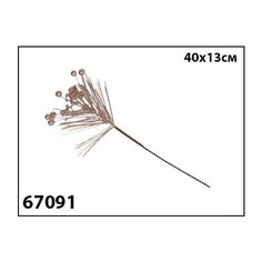 Елочное украшение Marko Ferenzo "Caramel. Веточка сосны" (цвет: нежно-терракотовый, 40х13 см)