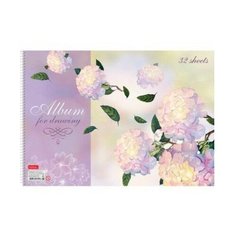 Альбом для рисования на спирали "Нежность", 32 листа Hatber