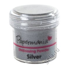 Пудра для тиснения, PAPERMANIA, серебристый Docrafts