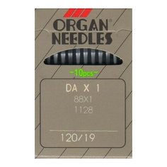 Набор игл для промышленных швейных машин Organ Needles № 120, 10 штук, арт. DAx1