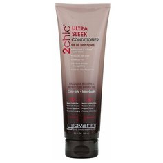 Giovanni, 2chic, кондиционер для придания ультраблеска, для всех типов волос, бразильский кератин и марокканское аргановое масло, 250 мл