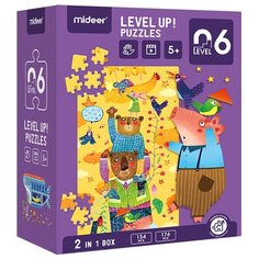 Развивающий пазл 2в1 "Мир чудес" 6 уровень Mi Deer