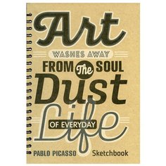 Блокнот. Скетчбук. А4. Цитата Пикассо Попурри