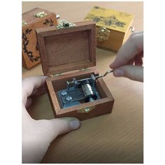 Музыкальная деревянная шкатулка-шарманка "Зайчик" Правила Успеха
