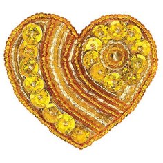 Набор для изготовления украшения-патча "Сердце" Клевер