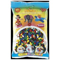 Бусинки для термомозаики, 3000 штук, микс, натуральные цвета Hama