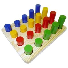 Развивающая игрушка "Цилиндры", 4 ряда Rn Toys