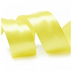 Лента атласная "IDEAL", 1 1/2", 38 мм (цвет: 3014, желтый), 27,4 м