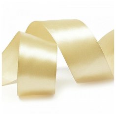Лента атласная "IDEAL", 1 1/2", 38 мм (цвет: 3009, бежевый), 27,4 м