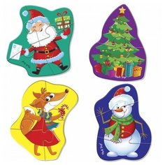 Мягкие пазлы Baby puzzle "Дед Мороз и друзья" Vladi Toys
