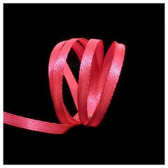 Лента атласная "Ideal", 1/8", 3 мм x 100 метров, цвет: 3080 ярко-розовый