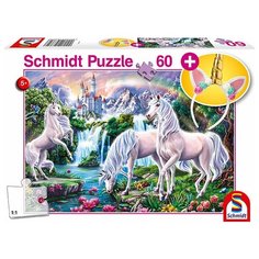Пазл "Единороги", 60 элементов + подарок Schmidt