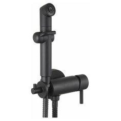 Смеситель Lemark Solo LM7166BL с гигиеническим душем, встраиваемый