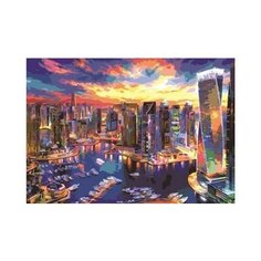 Раскраска по номерам на картоне "Дубай", формат А3 Рыжий кот