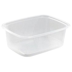 Одноразовые контейнеры, 250 мл, 100 штук, без крышки, 108х82 мм прозрачные Юпласт
