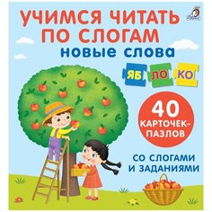 Пазлы "Учимся читать по слогам. Новые слова" Робинс