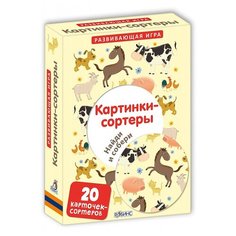 Развивающая игра "Картинки-сортеры" Робинс