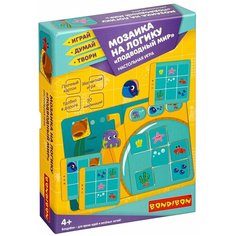 Настольная игра "Мозаика на логику. Подводный мир" Bondibon