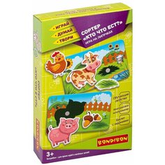 Настольная игра - сортер на липучках "Кто что ест?" Bondibon