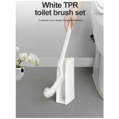 Комплект для туалета, ершик силиконовый изогнутый узкий подвесной, B6 Boom Joy