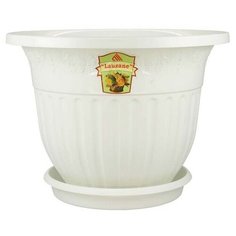 Горшок-кашпо "Лозанна" белый, 4 л Диорит XXI