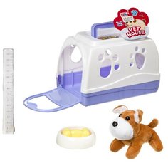 Игрушка "Щенок в будке-переноске" с миской и косточкой Shenzhen Jingyitian Trade