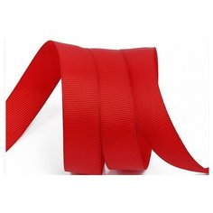 Лента репсовая в рубчик "IDEAL", 20 мм (цвет: 260, бордовый), 27,42 м