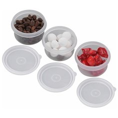 Набор контейнеров для хранения, 63 мл, 3 штуки МультиДом